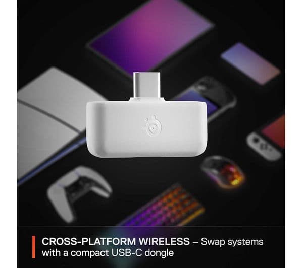 STEELSERIES Arctis Nova 5 Wireless PC Gaming Headset - White - Image 7