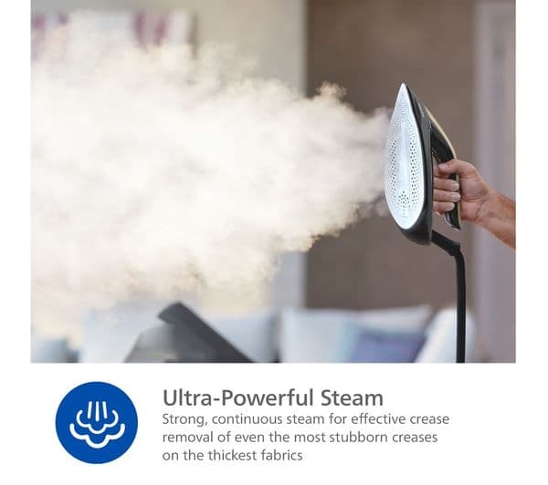 Philips PerfectCare 8000 Series PSG8130/80 Steam Generator Iron Black & Gold - Image 5