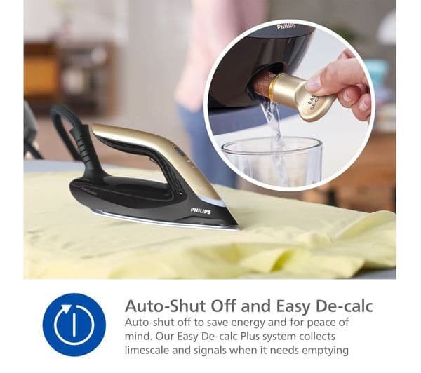 Philips PerfectCare 8000 Series PSG8130/80 Steam Generator Iron Black & Gold - Image 8