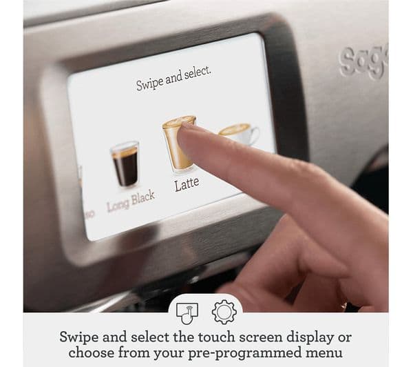 SAGE the Barista Touch SES880 Bean to Cup Coffee Machine - Stainless Steel & Chrome - Image 6