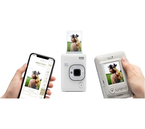 INSTAX LiPlay Digital Instant Camera - White - Image 6