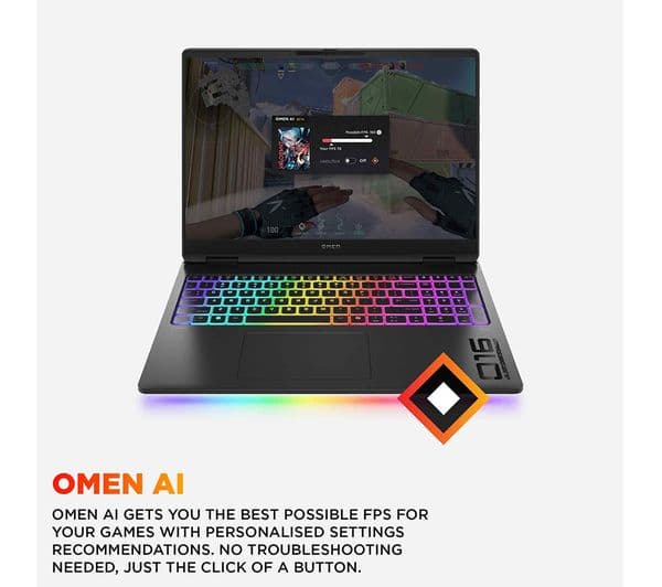 HP OMEN MAX 16-ah0503na 16" Gaming Laptop - Intel® Core™ Ultra 9, RTX 5070 Ti, 1 TB SSD - Image 7