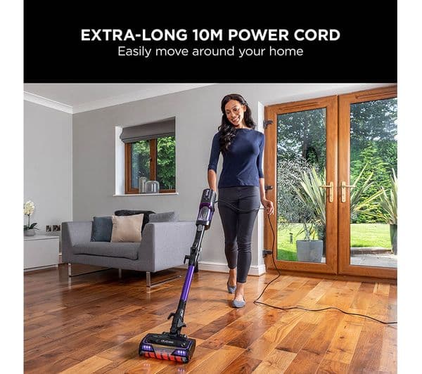 Shark HZ500UK Anti Hair Wrap Bagless Vacuum Cleaner Charcoal Grey & Purple - Image 6