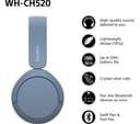 Sony WH-CH520 Headphones Blue thumbnail 5