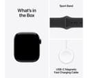 Apple Watch Series 11 Smartwatch 42mm Jet Black Aluminium Black Sport Band S/M thumbnail 5