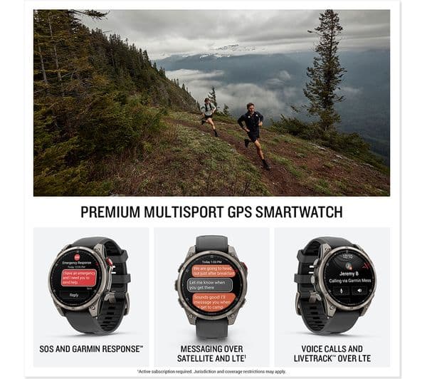 Garmin Fenix 8 Pro AMOLED Smartwatch 47mm Black - Image 2