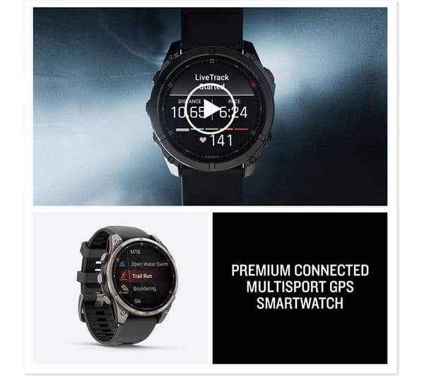 Garmin Fenix 8 Pro AMOLED Smartwatch 47mm Black - Image 6