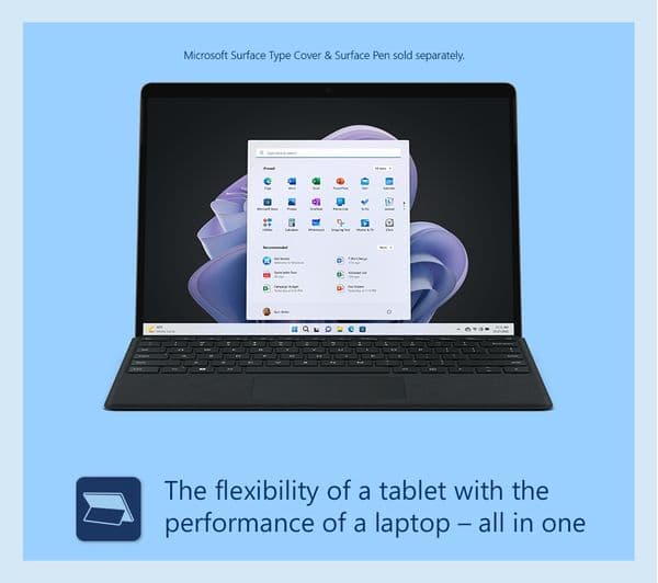 MICROSOFT 13" Surface Pro 9 - Intel® Core™ i7, 256 GB SSD, Black - Image 2