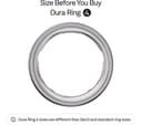 Oura Ring 4 Smart Ring Size 12 Sleep Heart Rate and Fitness Tracker - Silver  thumbnail 2