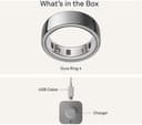 Oura Ring 4 Smart Ring Size 12 Sleep Heart Rate and Fitness Tracker - Silver  thumbnail 10