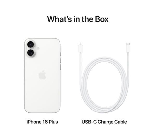 APPLE iPhone 16 Plus - 128 GB, White - Image 3