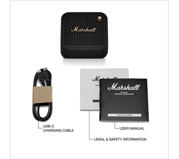 Marshall Willen II Bluetooth Speaker Black & Brass - Image 10