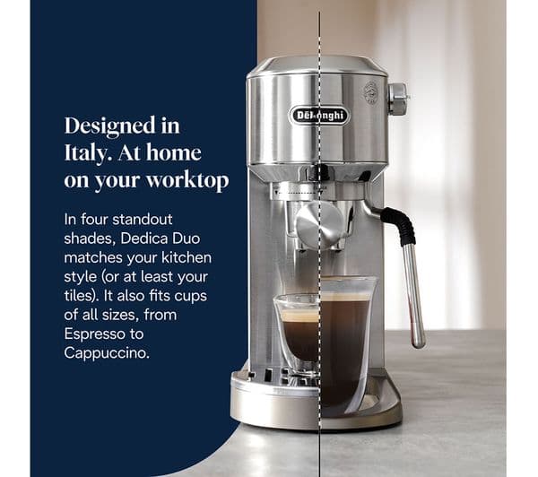 DeLonghi Dedica Duo EC890.M Coffee Machine Metal - Image 6
