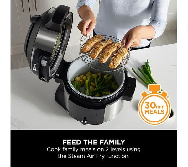 Ninja Foodi OL550UK 11-in-1 SmartLid Multicooker Black - Image 2