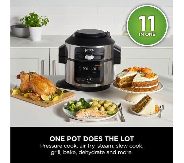 Ninja Foodi OL550UK 11-in-1 SmartLid Multicooker Black - Image 3