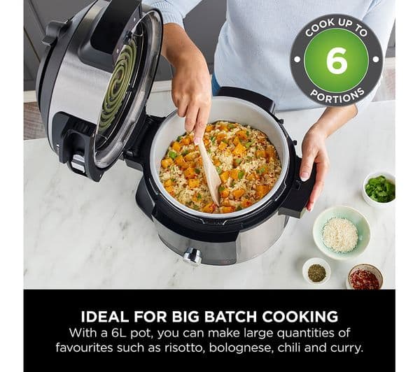 Ninja Foodi OL550UK 11-in-1 SmartLid Multicooker Black - Image 6