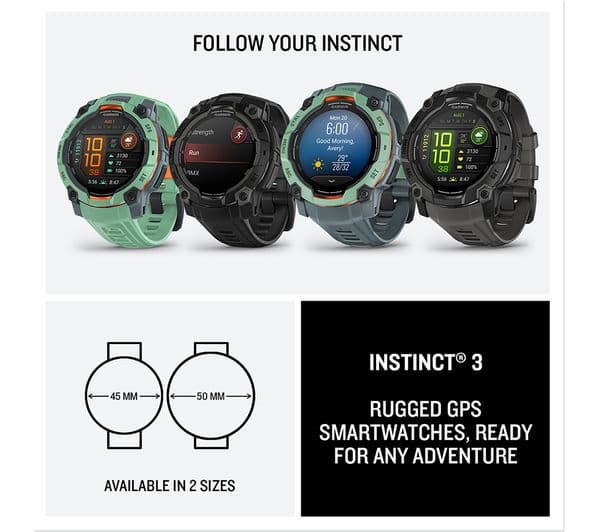 Garmin Instinct 3 AMOLED Smartwatch 45mm Neo Tropic - Image 7