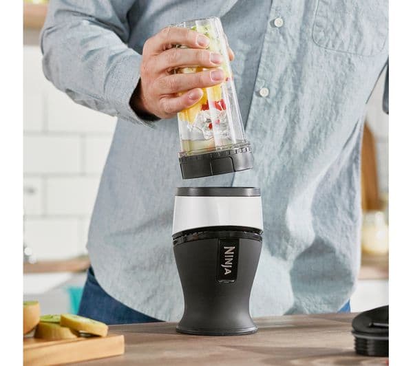 NINJA Nutri Ninja QB3001UKS Blender - Black & Silver - Image 2