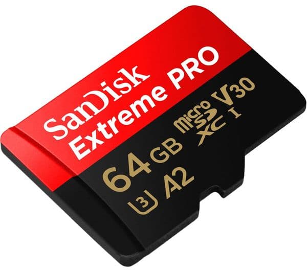 SANDISK Extreme Pro Class 10 microSDXC Memory Card - 64 GB