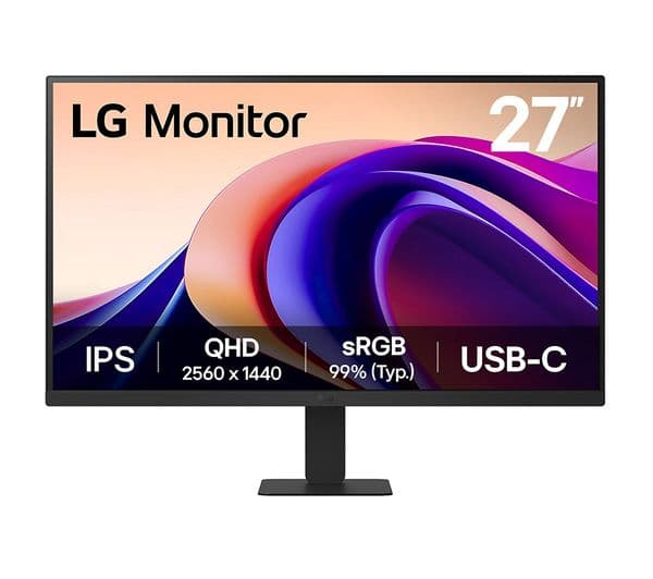 LG 27U631A-B.AEKQ Quad HD 27" IPS LCD Monitor - Black