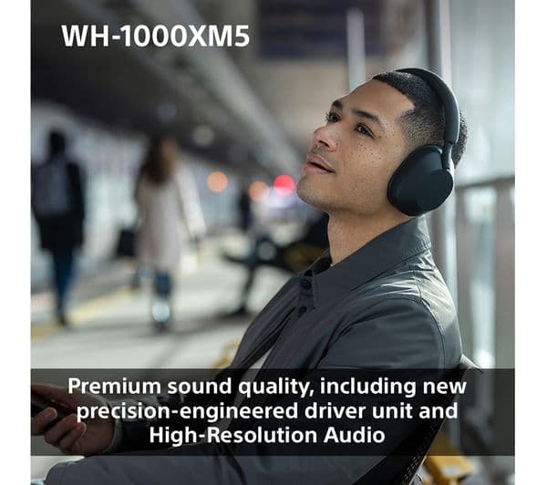 Sony WH-1000XM5 Headphones Midnight Blue - Image 5