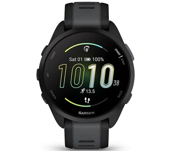 Garmin Forerunner 165 Music Smartwatch 43mm Black/Slate Gray - Image 1