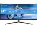 PHILIPS Evnia 34M2C6500/00 Wide Quad HD 34" Curved QD-OLED Gaming Monitor - Dark Slate thumbnail 1