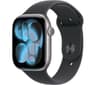 Apple Watch Series 11 Smartwatch 46mm Space Grey Aluminium Black Sport Band M/L