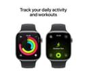 Apple Watch Series 11 Smartwatch 46mm Space Grey Aluminium Black Sport Band M/L thumbnail 2