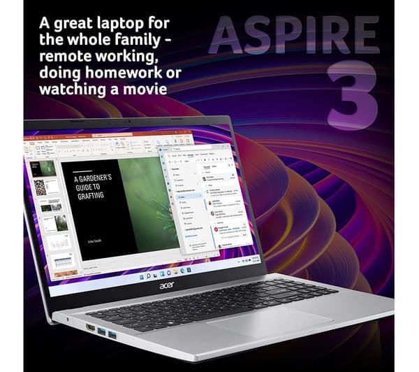 ACER Aspire 3 15.6" Laptop - Intel® Core™ i5, 512 GB SSD, Silver - Image 2