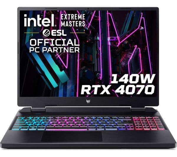 ACER Predator Helios Neo 16" Gaming Laptop - Intel® Core™ i9, RTX 4070, 1TB - Black - Image 1