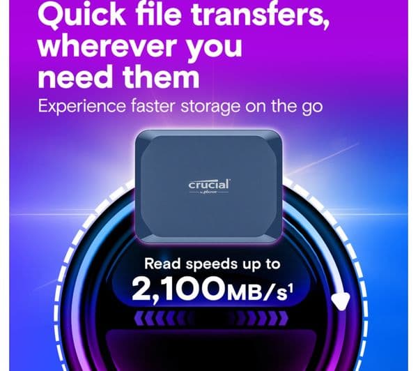 Crucial X10 4TB External SSD Blue - Image 5