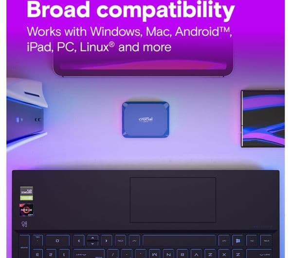 Crucial X10 4TB External SSD Blue - Image 9