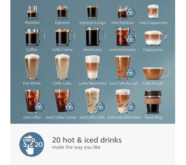 Philips Series 5500 LatteGo EP5546/70 Bean to Cup Coffee Machine Silver & Black - Image 4