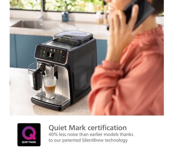 Philips Series 5500 LatteGo EP5546/70 Bean to Cup Coffee Machine Silver & Black - Image 7