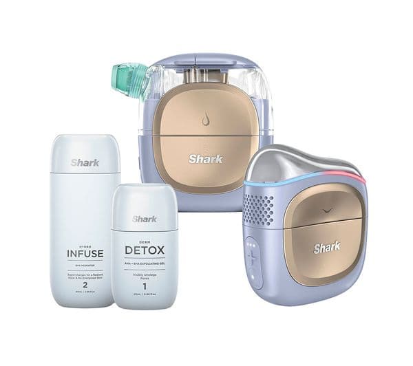 SHARK FacialPro Glow + DePuffi At Home Facial - Spa Purple