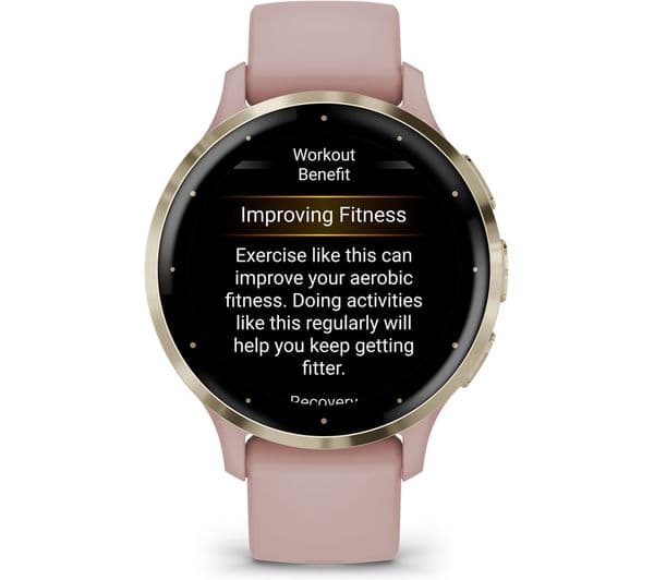Garmin Venu 3S Smartwatch 41mm Soft Gold & Dust Rose - Image 2