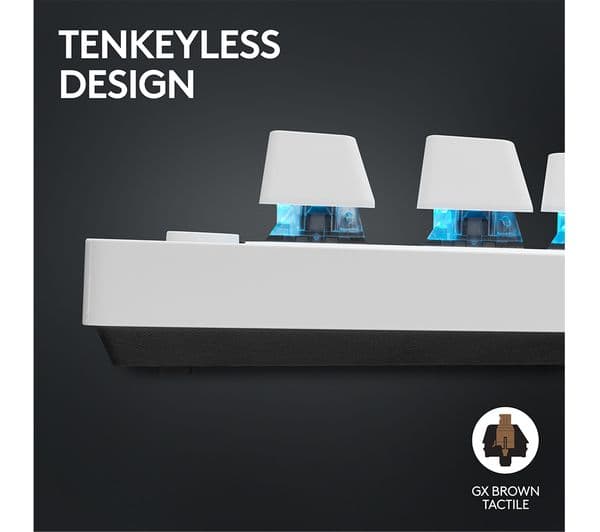LOGITECH G Pro X TKL Gaming Keyboard White - Image 4