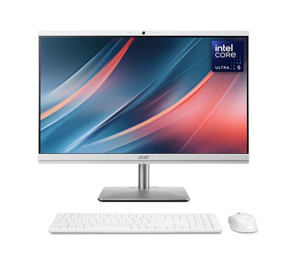 ACER Aspire C24-195ES 23.8" All-in-One PC - Intel® Core™ Ultra 5, 512 GB SSD, White