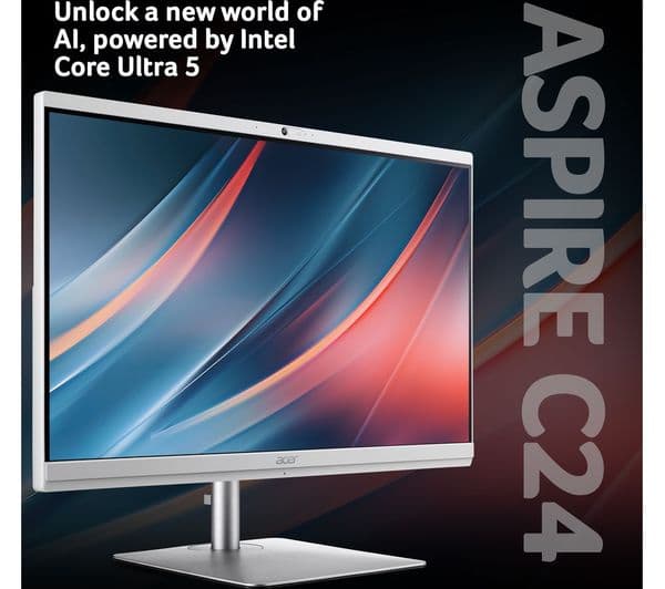 ACER Aspire C24-195ES 23.8" All-in-One PC - Intel® Core™ Ultra 5, 512 GB SSD, White - Image 2