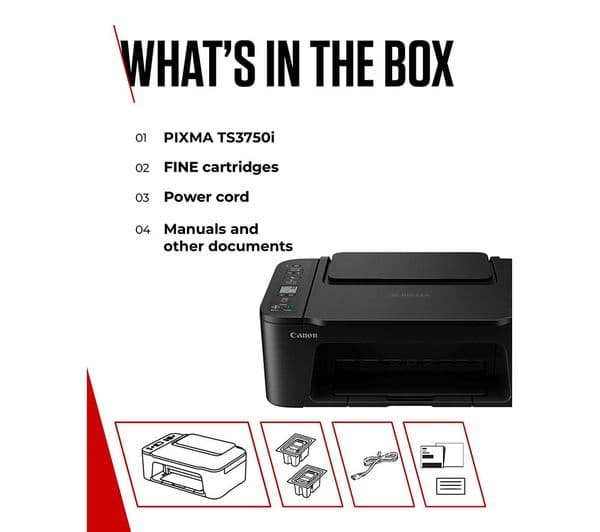 CANON PIXMA TS3750i All-in-One Wireless Inkjet Printer - Image 10
