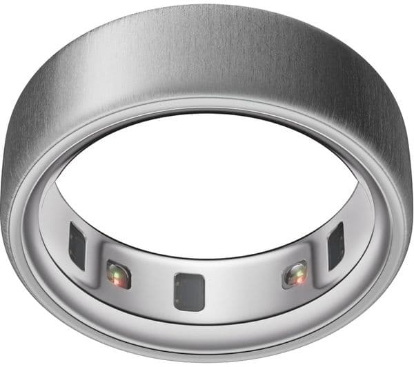 Oura Ring 4 Brushed Silver Size 10
