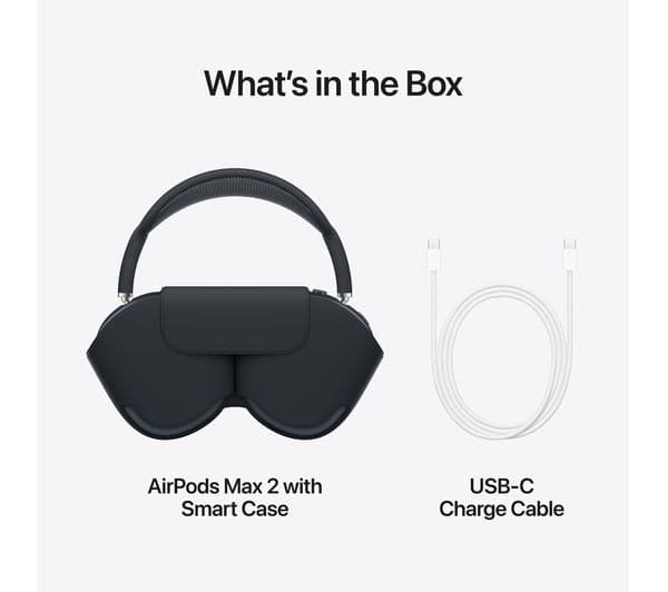APPLE AirPods Max 2 Wireless Bluetooth Noise-Cancelling Headphones - Midnight - Image 9