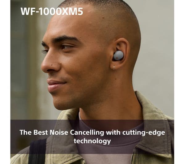 Sony WF-1000XM5 Wireless Earbuds Silver - Image 5