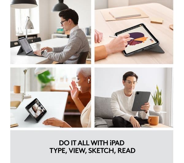 LOGITECH Combo Touch iPad Pro 11" Keyboard Folio Case - Grey - Image 2