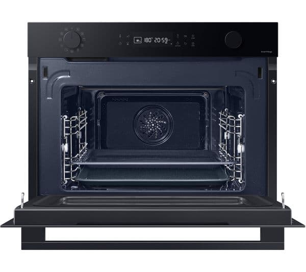 SAMSUNG Bespoke Series 4 NQ5B4553FBK/U4 Built-in Compact Combination Microwave - Black Glass - Image 2