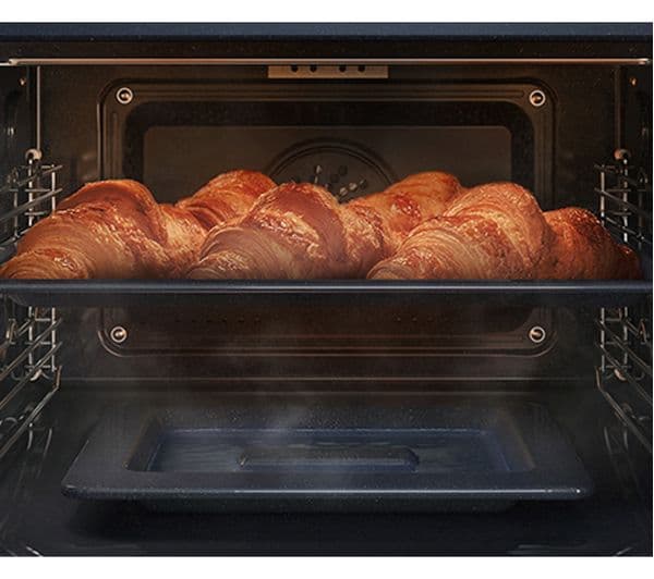 SAMSUNG Bespoke Series 4 NQ5B4553FBK/U4 Built-in Compact Combination Microwave - Black Glass - Image 5