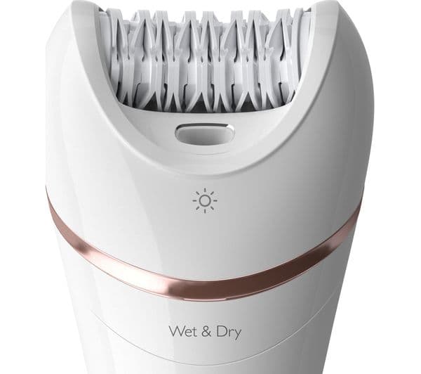 Philips Satinelle Advanced Series 8000 BRE740/11 Wet & Dry Epilator – White & Pink - Image 5