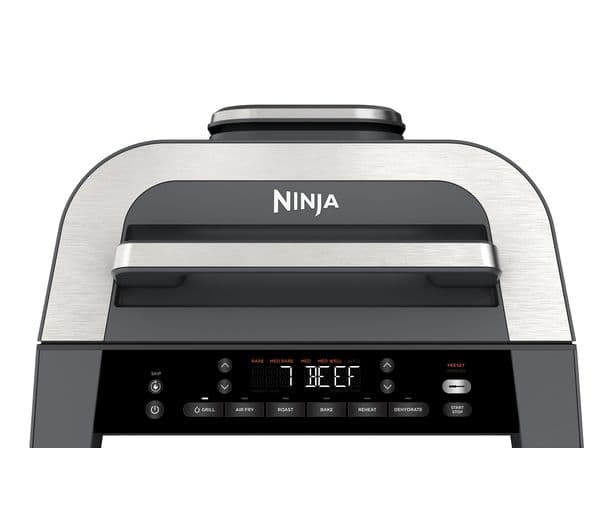 NINJA DG551UK 6-in-1 MAX Indoor Grill & Air Fryer - Grey & Silver
