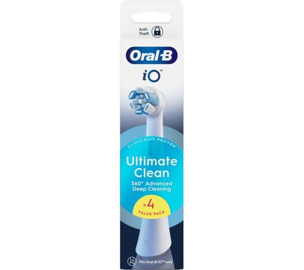 Oral-B iO Ultimate Clean Replacement Brush Heads 4 Pack White - Image 3